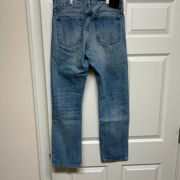 J. Crew 770 Japanese Kaihara Denim Distressed Light Indigo Jeans 32W 32L - Mint! - Picture 3 of 5
